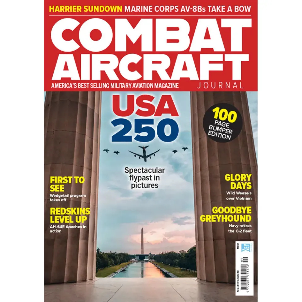 Combat Aircraft Journal september 2026 tidning engelsk utgåva