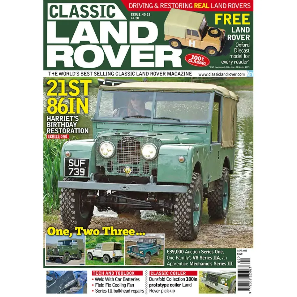 Classic Land Rover september 2015 tidning – renovering