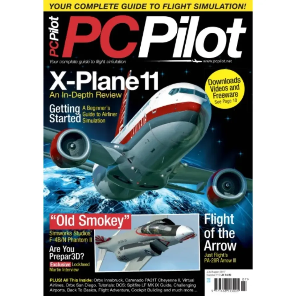 PC Pilot July-Aug 2017 tidning flygsimulering