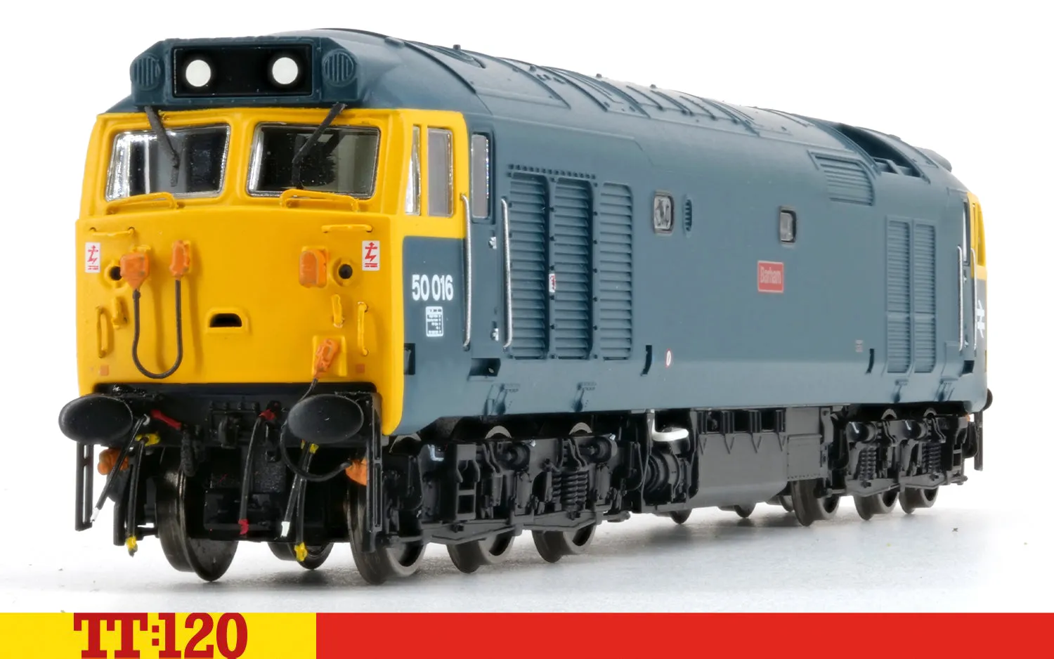 Hornby TT:120 Class 50 50016 Barham modellok BR blue