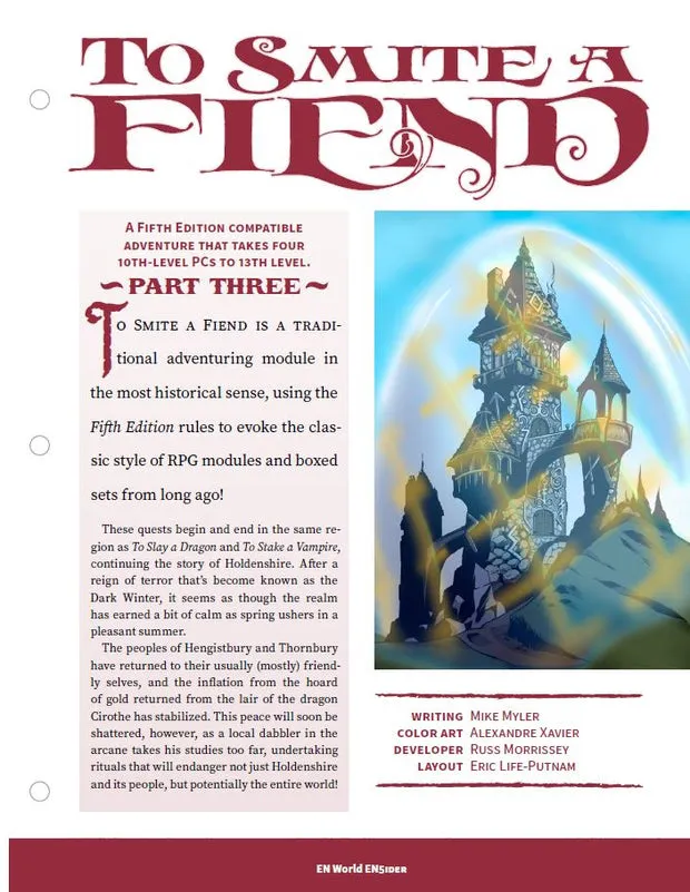 EN Publishing To Smite A Fiend Part Three äventyr PDF nivå 11