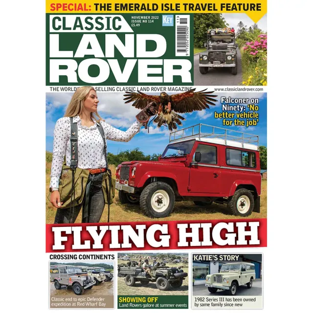 Why we love Taylor Swi Classic Land Rover Nov 2022 tidning Defender