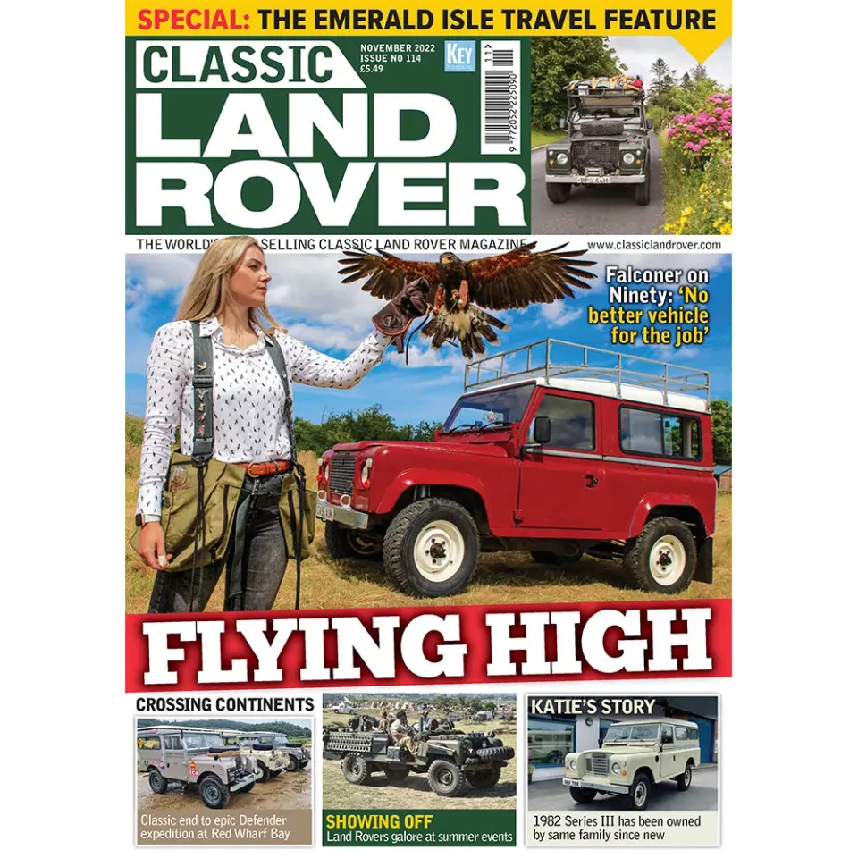 Why we love Taylor Swi Classic Land Rover Nov 2022 tidning Defender