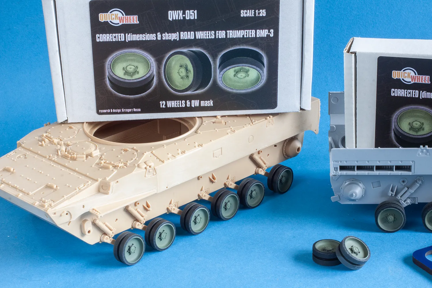 Rossagraph QuickWheel QWX-051 hjulset BMP-3 1/35