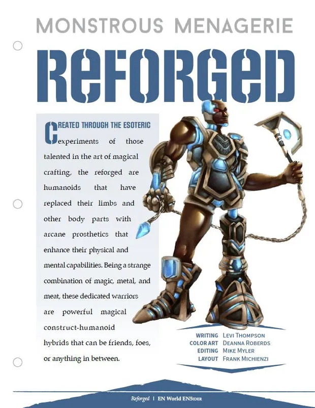 EN Publishing Monstrous Menagerie Reforged monster PDF