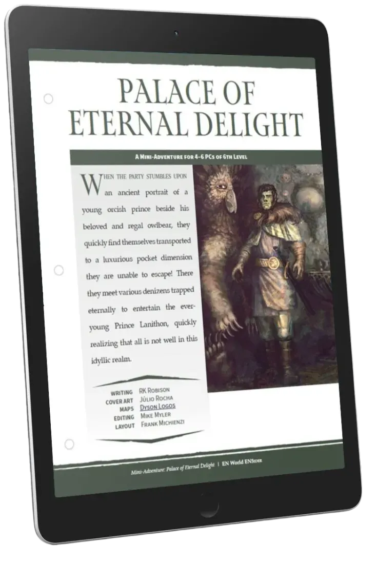 EN Publishing Palace of Eternal Delight äventyr PDF demiplan