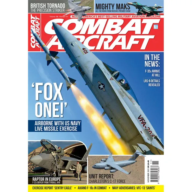 Combat Aircraft Journal November 2015 tidning lösnummer