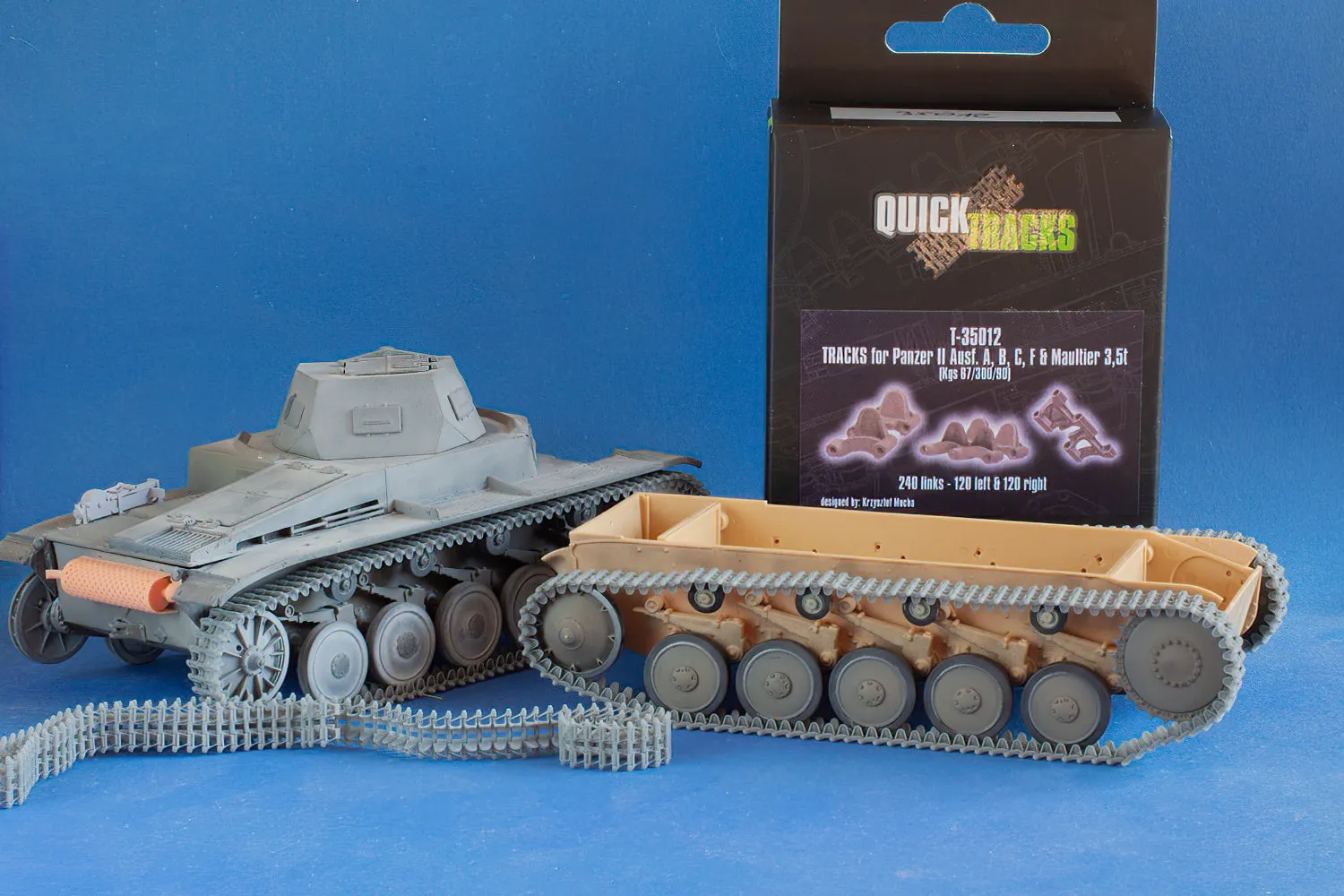 Rossagraph QuickTracks T-35012 larvband Panzer II 1/35