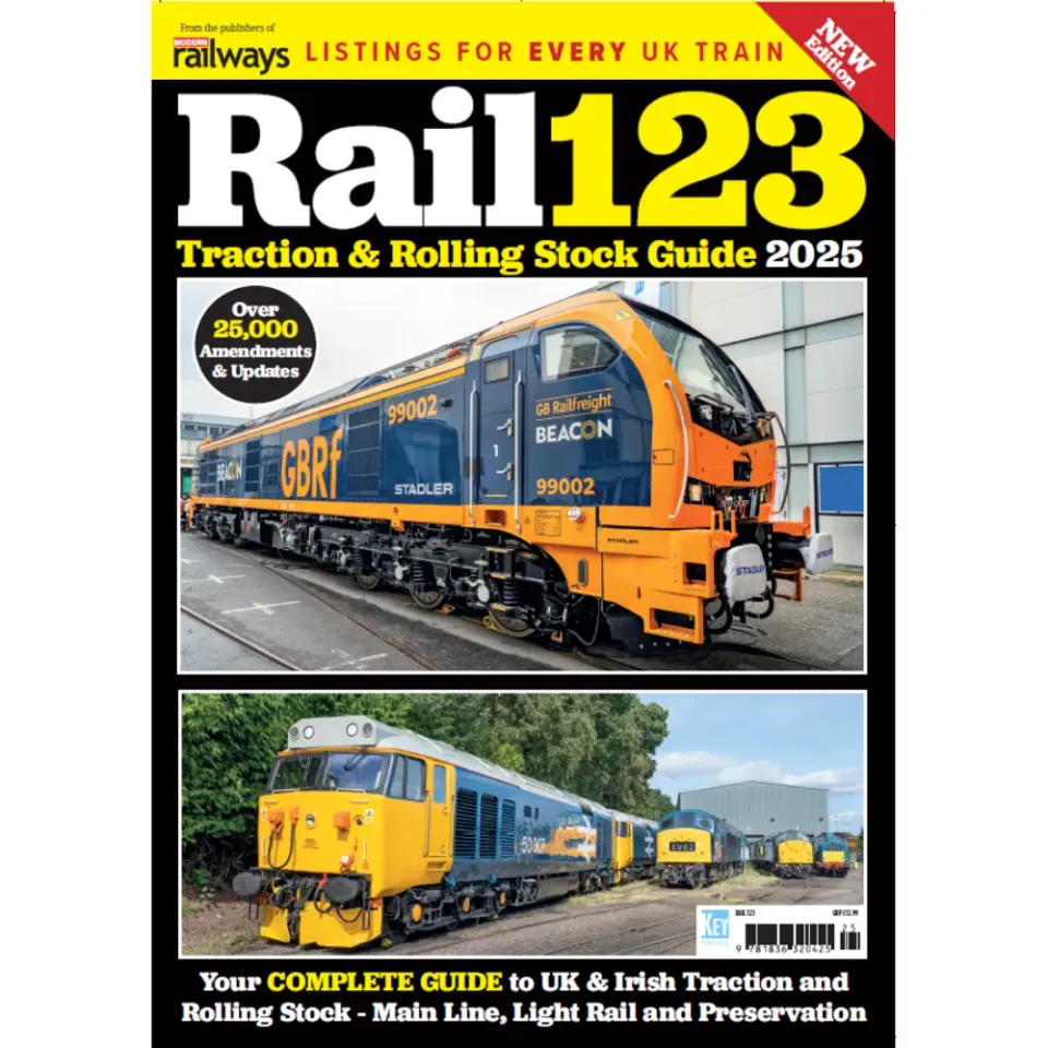 Rail 123 2025 årsbok tidning 164 sidor brittiska tåg