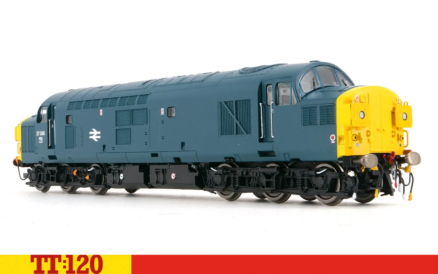 Hornby TT:120 Class 37 37086 modellok BR blue diesellok
