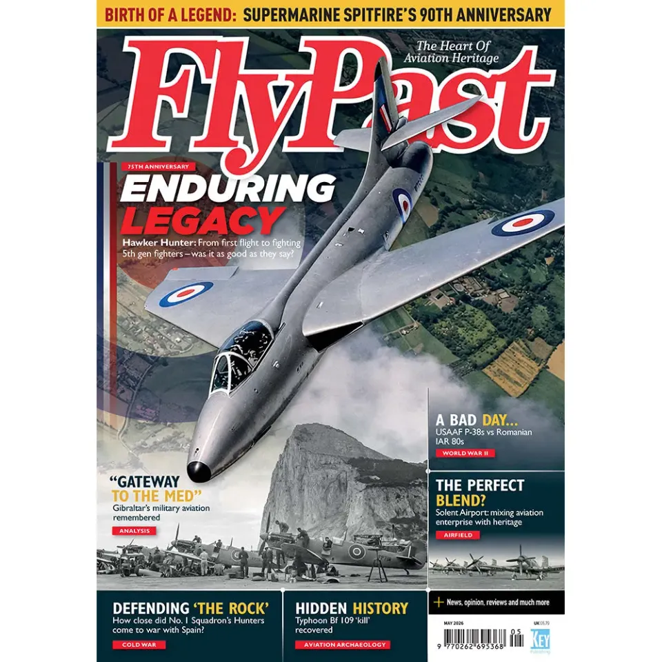 FlyPast maj 2026 tidning Hawker Hunter