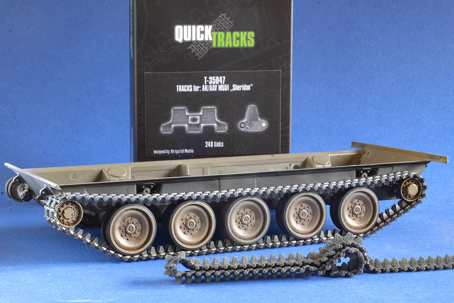Rossagraph QuickTracks T-35047 band M551 Sheridan 1:35