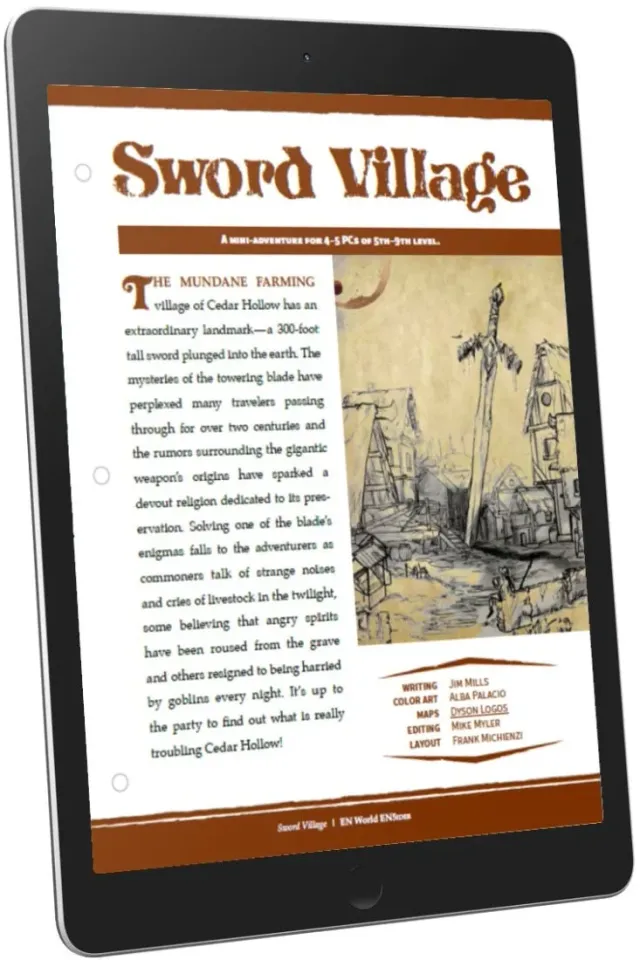 EN Publishing Sword Village PDF äventyr nivå 5-9