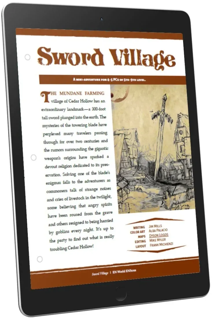 EN Publishing Sword Village PDF äventyr nivå 5-9