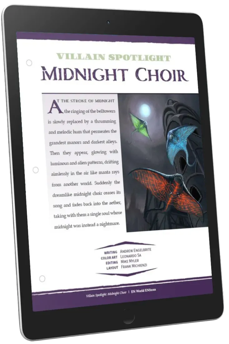 EN Publishing Midnight Choir skurk PDF monster CR10