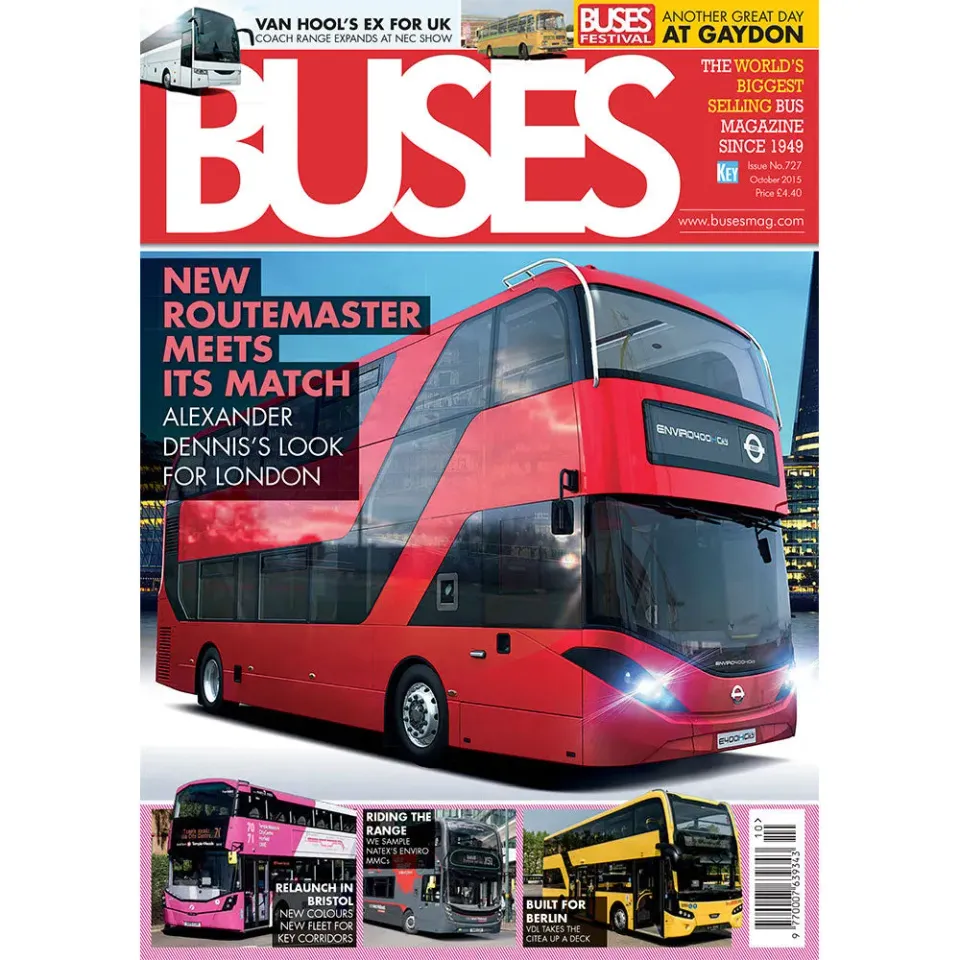 Buses oktober 2015 tidning lösnummer Routemaster