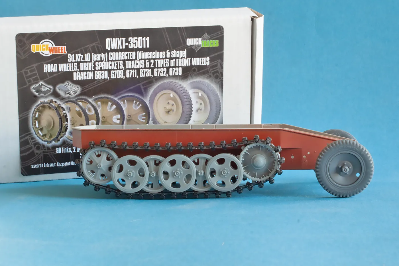 ROSSAGRAPH QuickWheel QWX-020 Sd.Kfz.10 framhjul 1:35