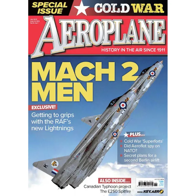Aeroplane Monthly tidning juli 2023 Cold War-special