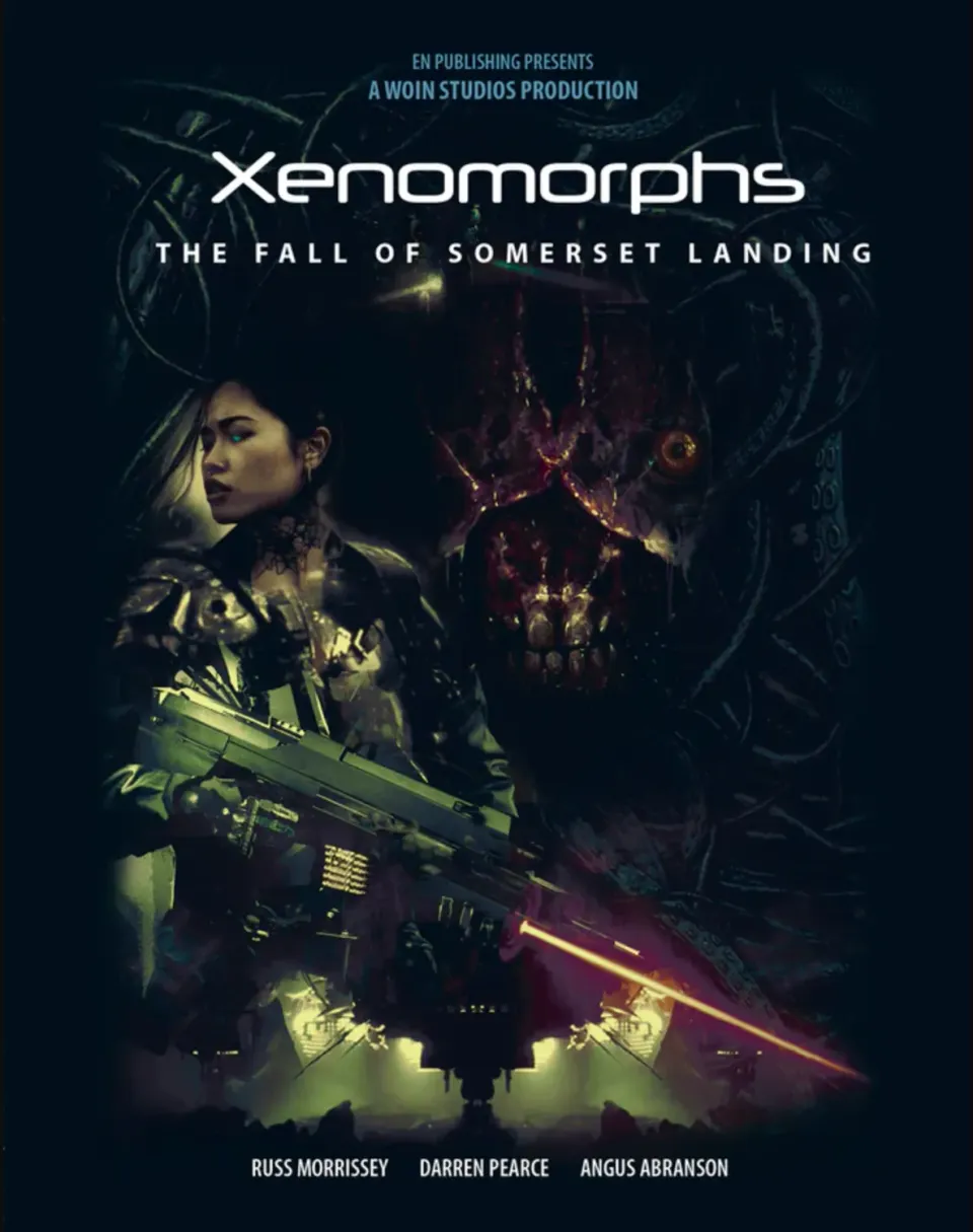 EN Publishing Xenomorphs Fall of Somerset Landing bok + PDF
