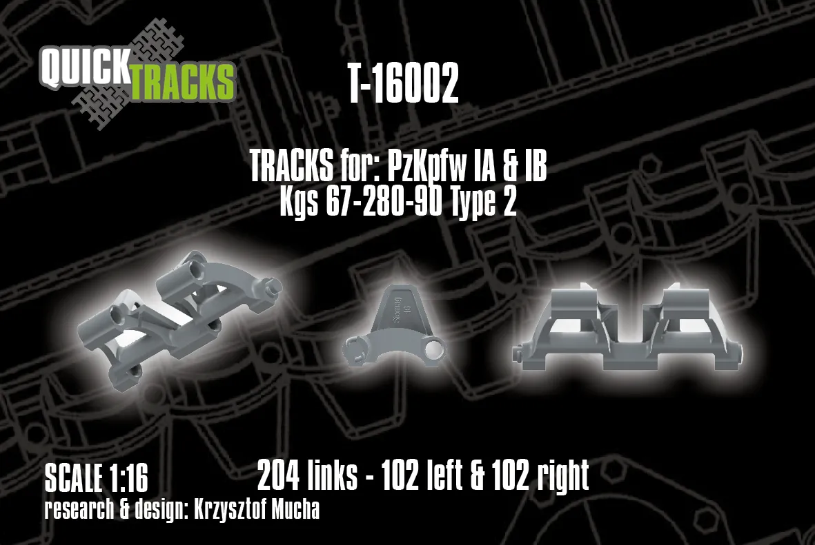 Rossagraph QuickTracks T-16002 band 1:16 PzKpfw I typ 2