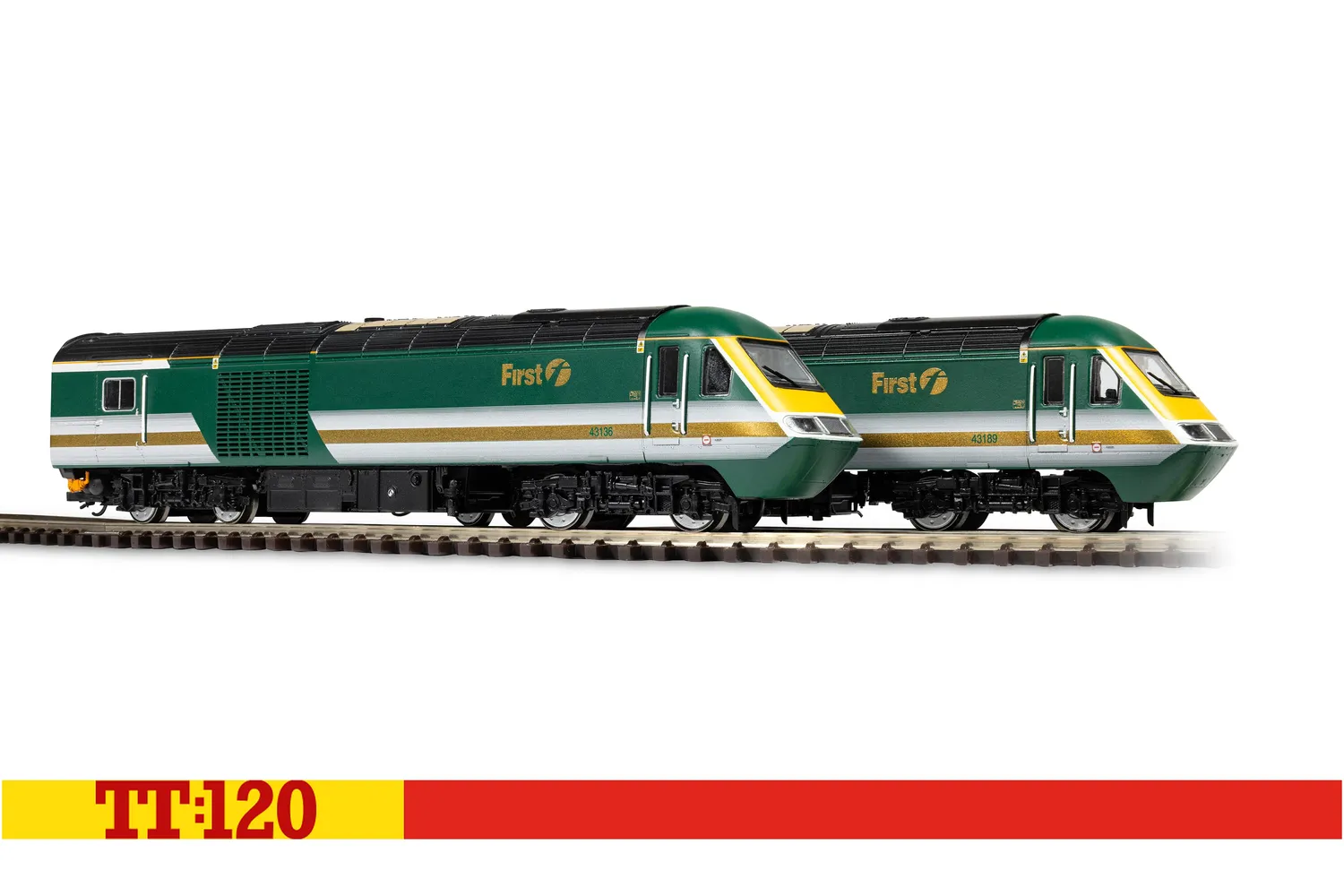 Hornby TT:120 First Great Western Class 43 tågset 2-pack DCC