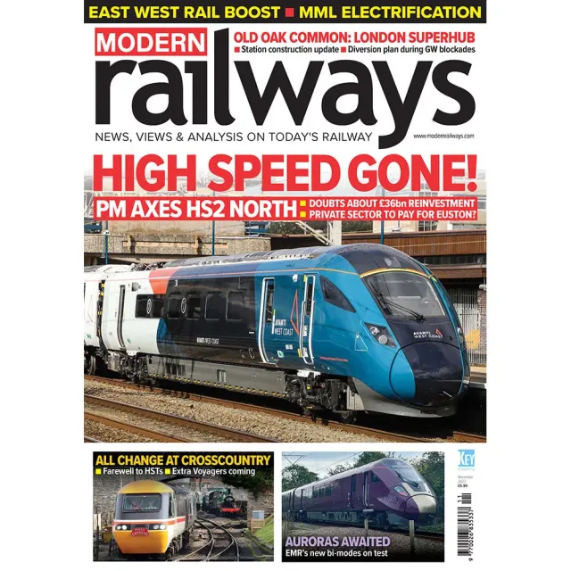 Modern Railways november 2023 tidning HS2 North