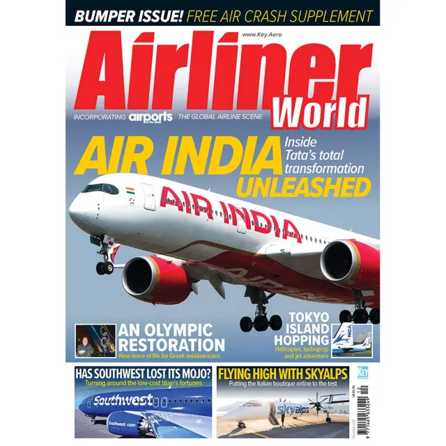 Airliner World december 2024 tidning – Air India-nummer