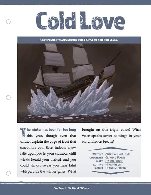 EN Publishing Mini-Adventure Cold Love PDF nivå 5-9