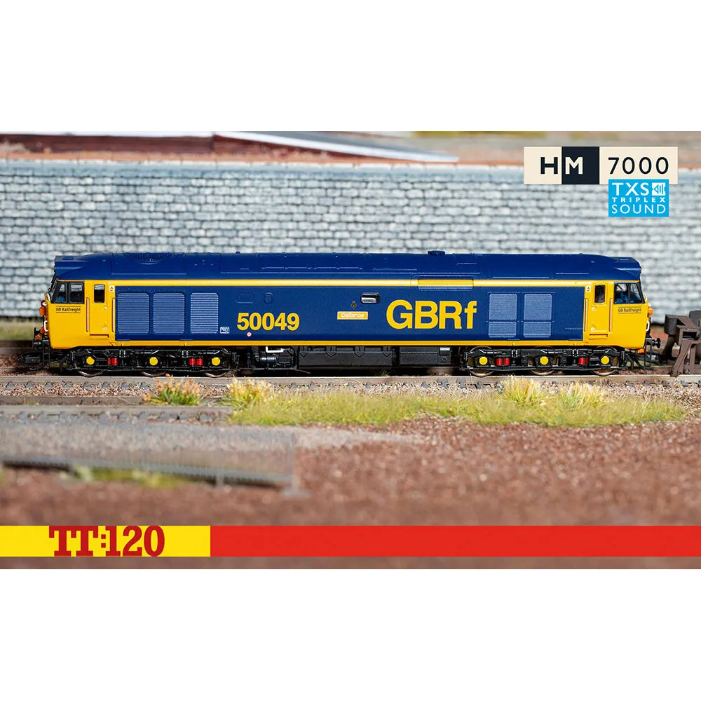 Hornby TT:120 Class 50 50049 modellok ljud GBRf