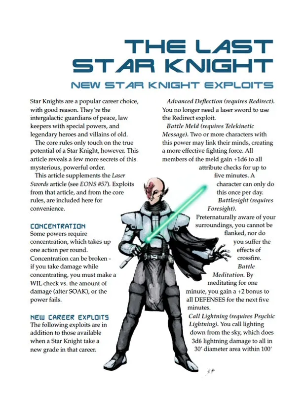 EN Publishing The Last Star Knight karriär PDF WOIN sci-fi