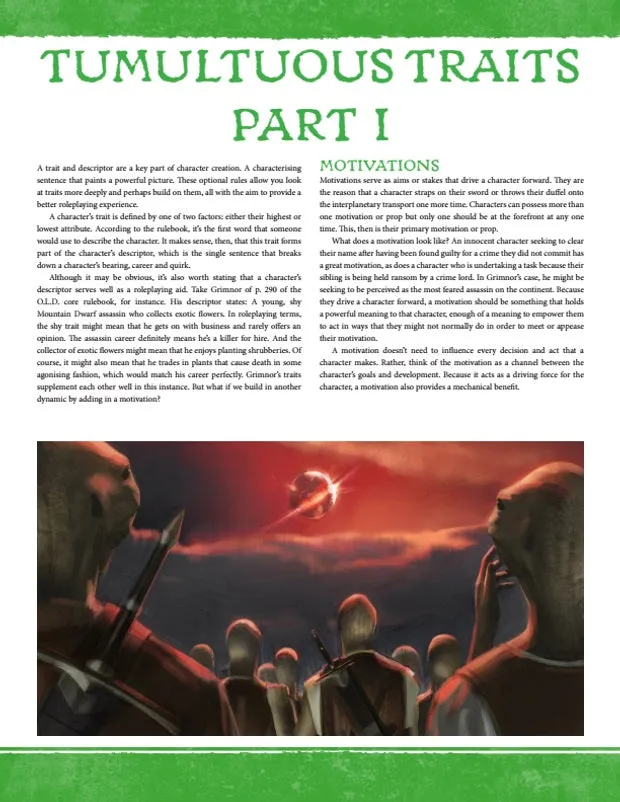 EN Publishing Tumultuous Traits Part 1 rollspel PDF