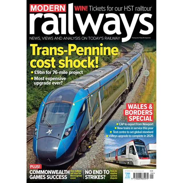Modern Railways september 2022 tidning lösnummer
