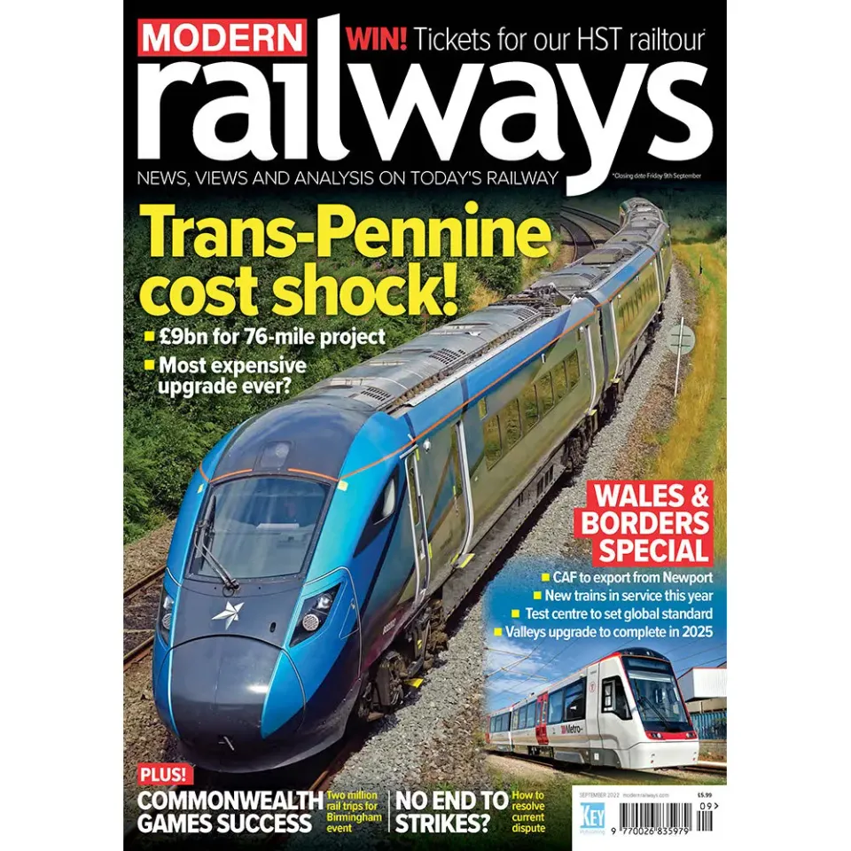 Modern Railways september 2022 tidning lösnummer