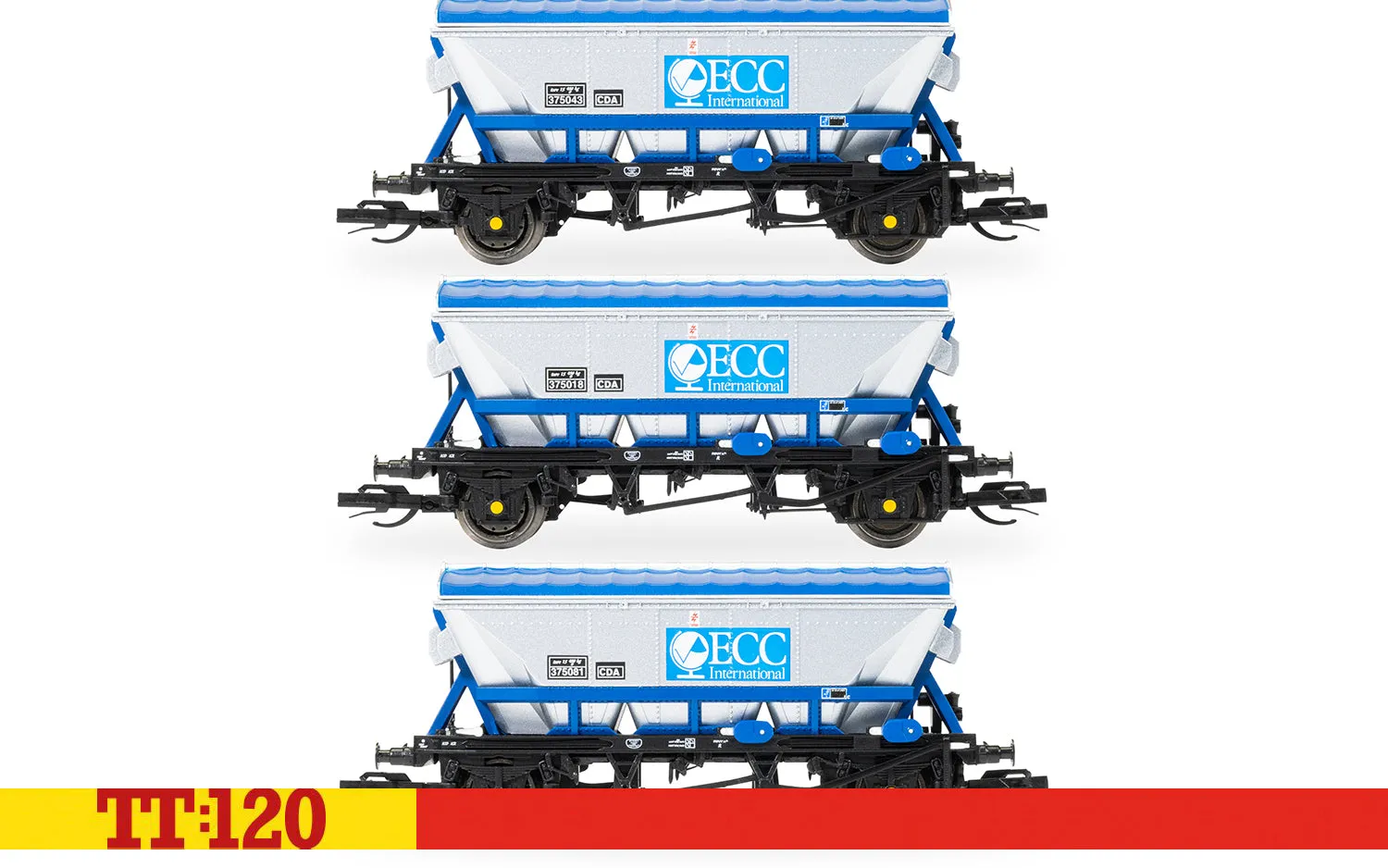 Hornby TT:120 CDA Hopper triple pack ECC godsvagnar