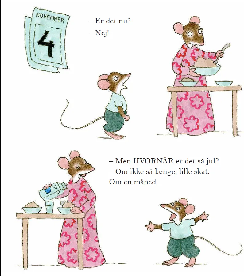 ABC Forlag Lille Mus holder jul e-bok barnbok på danska