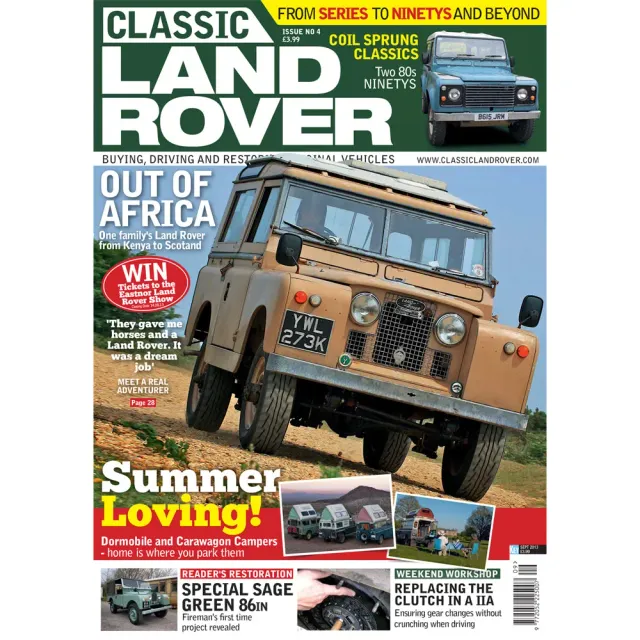 Why we love Taylor Swi Classic Land Rover Sep 2013 tidning renovering