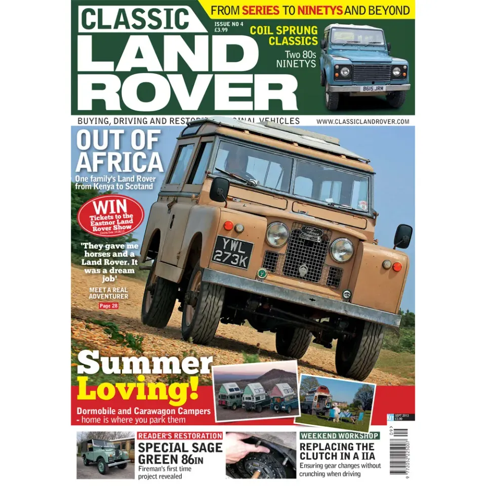 Why we love Taylor Swi Classic Land Rover Sep 2013 tidning renovering