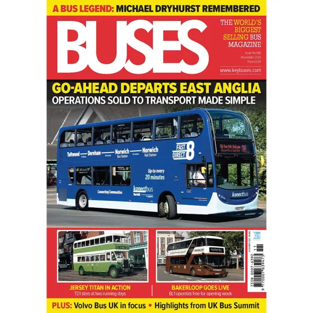 Buses Magazine november 2025 tidning buss