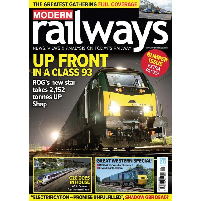 Modern Railways september 2025 tidning lösnummer brittisk järnväg