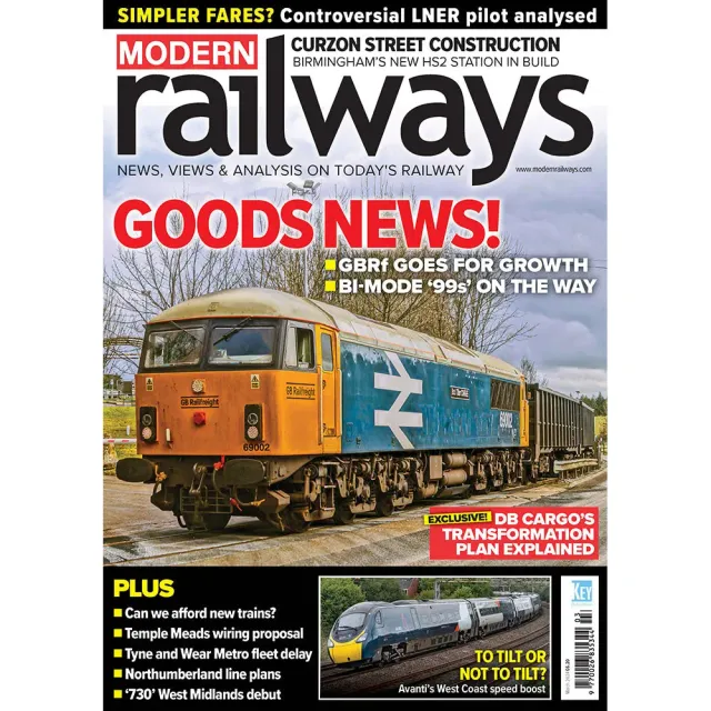 Modern Railways March 2024 tidning tågnummer