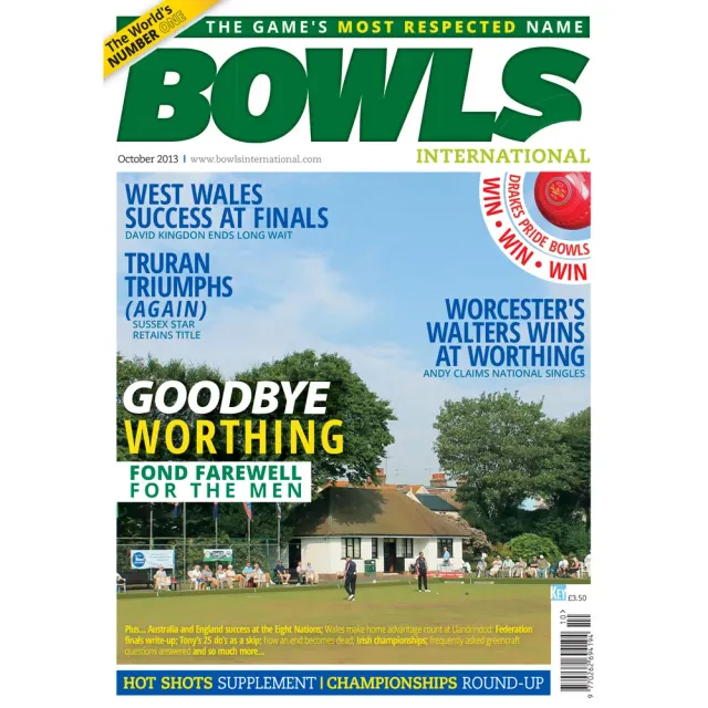 Bowls International October 2013 tidning bowls Worthing