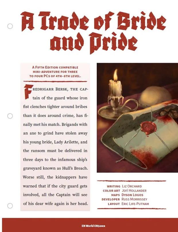 EN Publishing A Trade of Bride and Pride rollspel pdf lv 4-8