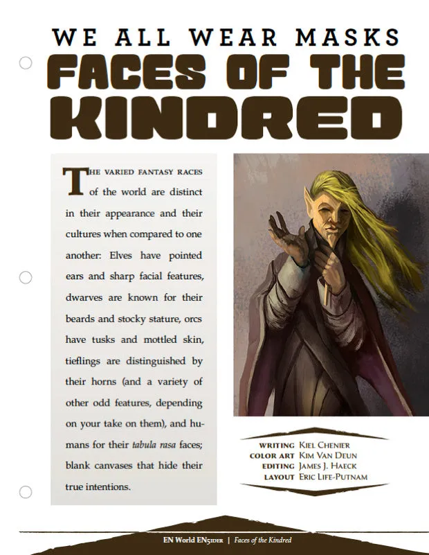 EN Publishing We All Wear Masks Kindred pdf D&D 5e