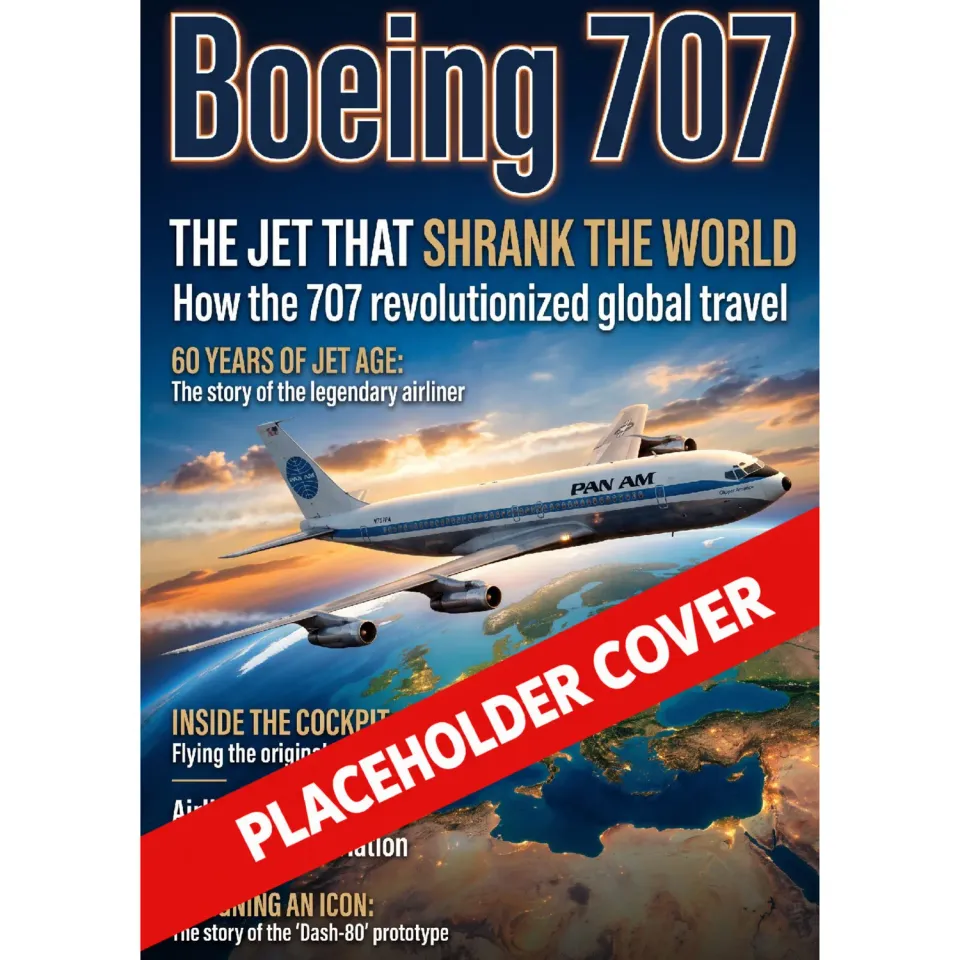 Aviation Archive Boeing 707 tidning Jet Age-special
