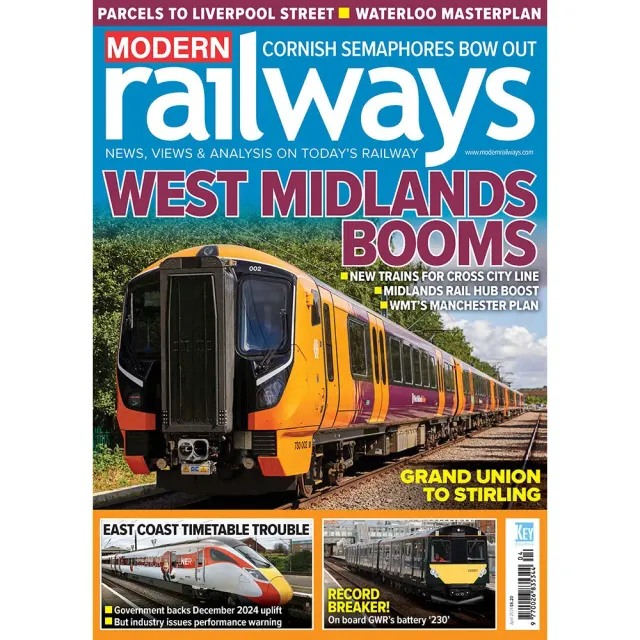 Modern Railways april 2024 tidning engelsk tågtidning