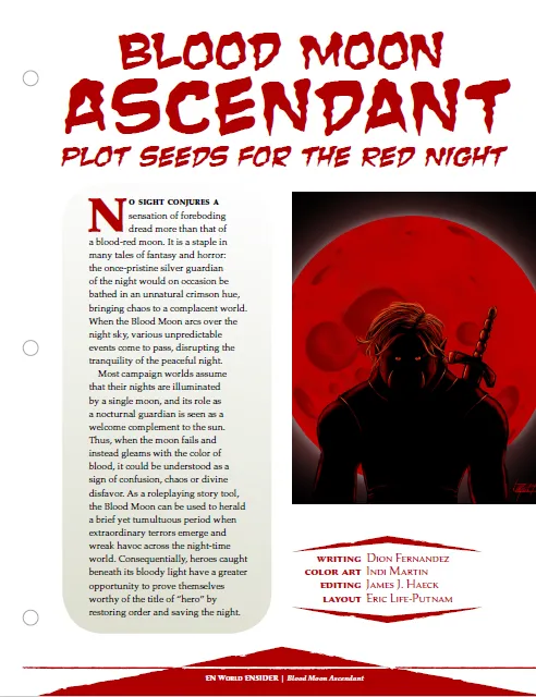 EN Publishing Blood Moon Ascendant rollspel PDF blodmåne