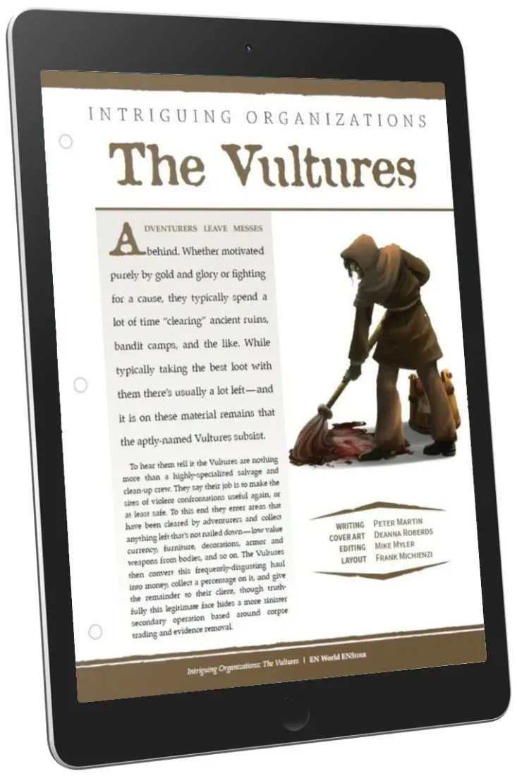 EN Publishing Vultures Intriguing Organizations pdf D&D 5e