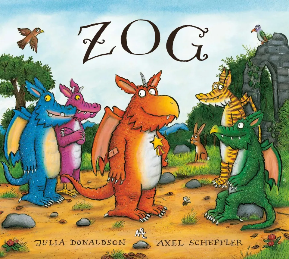 ABC Forlag Zog bilderbok inbunden barnbok drakskola