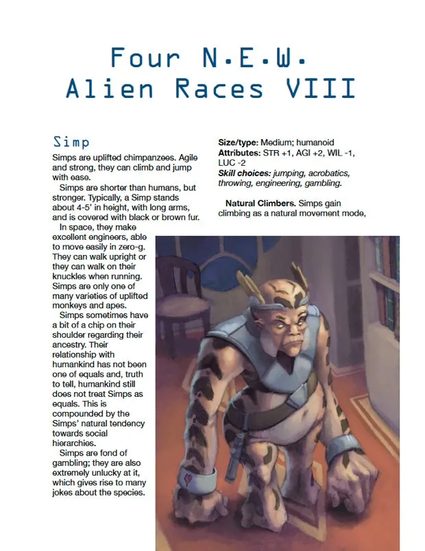 EN Publishing Four N.E.W. Alien Races VIII WOIN PDF