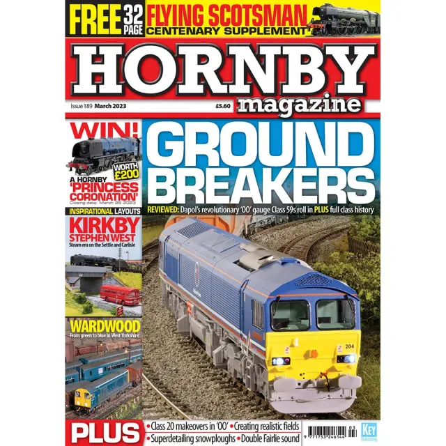 Hornby Magazine mars 2023 tidning modelljärnväg
